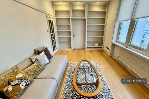Living Room With Built-In Shelving