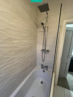 Rainfall shower in bathroom