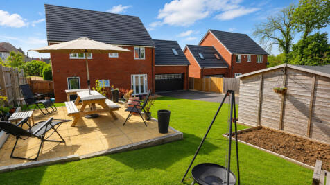 Rear terrace and garden