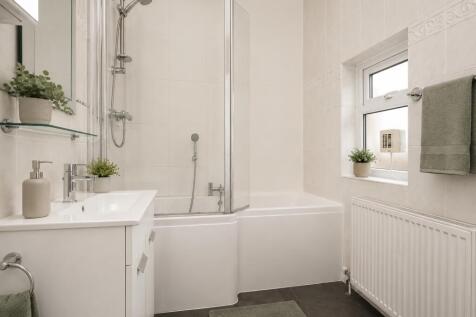 Bathroom - Virtually staged to illustrate the pote
