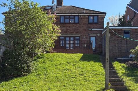 Spacious sunny lawn with lush green grass...