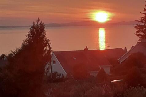sunset from house