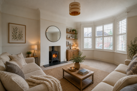 Virtually Staged Living Room