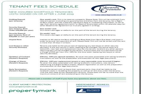 Tenancy Fees