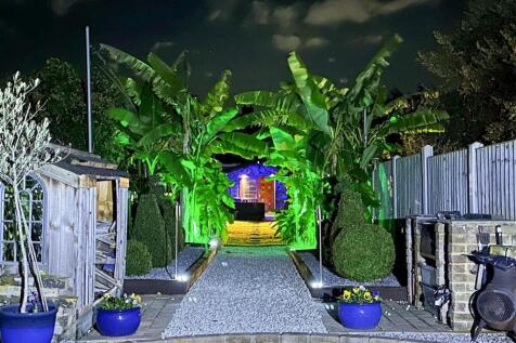 Rear Garden At Night