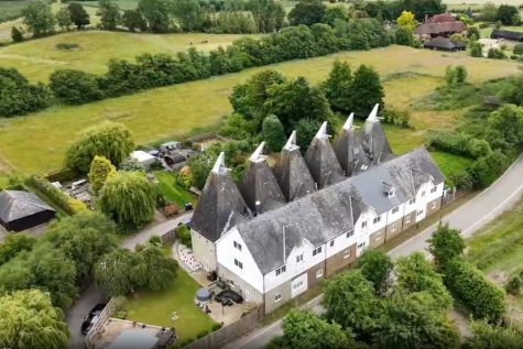 Aerail Shot - Showing Paddocks,Stables,riding Aren