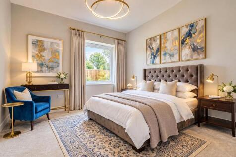 Contemporary Taupe Bedroom with Gold Accents.jpg
