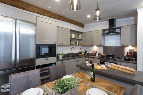 Luxury Kitchen With Island, Dining Area And Integr