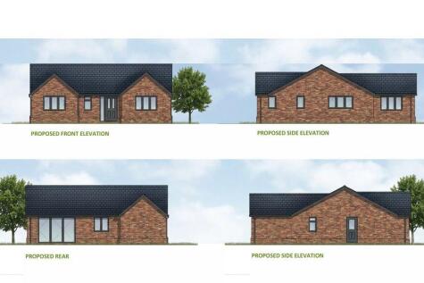 Front side and rear elevations