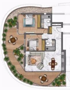 2 Bedroom Layout