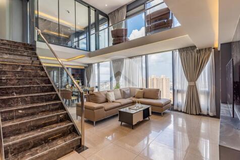 30th Floor Duplex  3 Bedroom For Sale - The Penthouse, Tonle Bassac, Phnom Penh