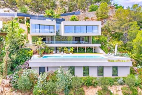 01 son vida Architektonische Neubauvilla mit Blick auf die Bucht von Palma kaufen
