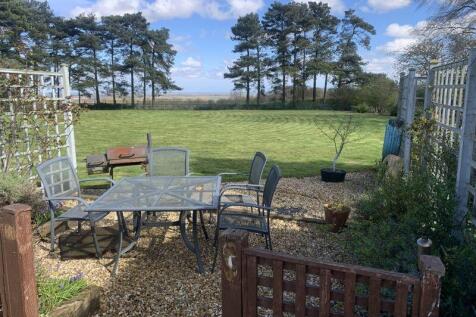 View from gravel patio area