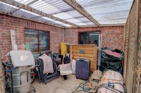 Rear Garden Store Area