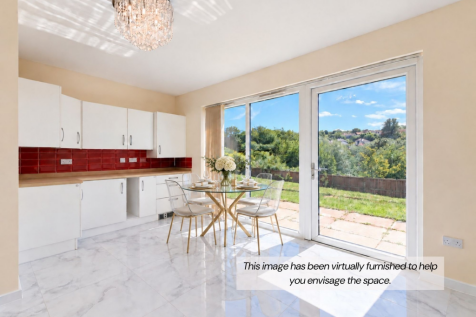 Virtually staged kitchen