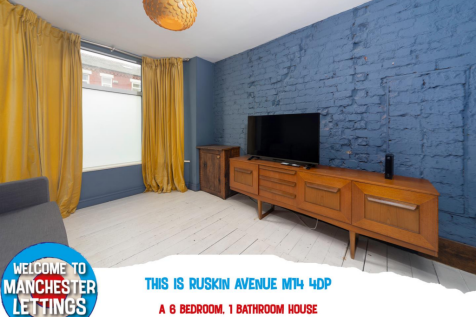 5-bed terraced on Ruskin Avenue Manchester, M14 4DP, £715/mo