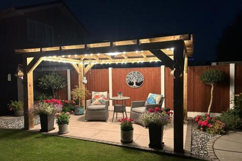 Night time in garden