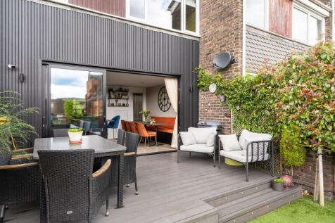 Rear garden deck