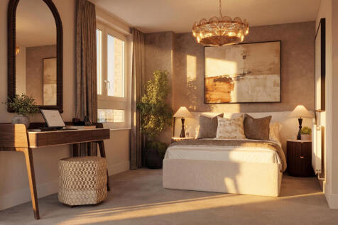 Sunset image of bedroom