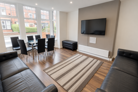 Modern Living Room with Dining Area
