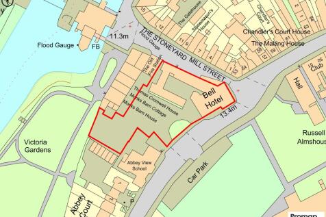 Bell Hotel, Tewkesbury - OS Map v3.jpg