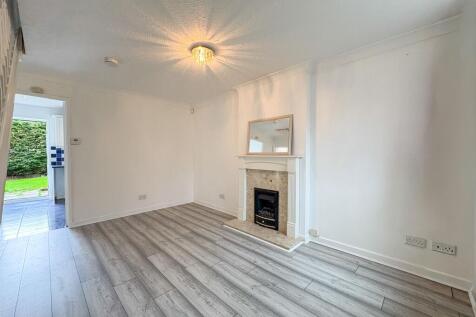 Living room with new flooring