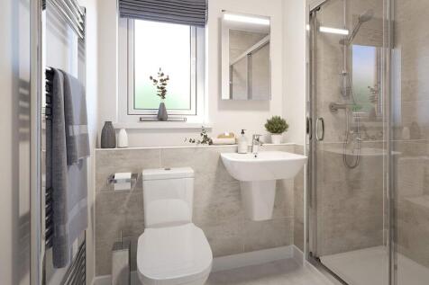 The en suite shower room for bedroom one