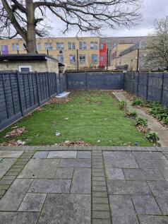 Spacious private garden with paved patio area....
