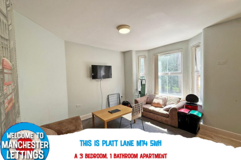 3-bed flat on Platt Lane Manchester, M14 5WH, £1,950/mo