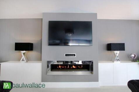 TV Wall with Fireplace