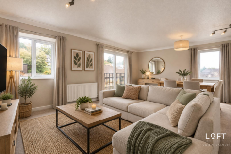 Staged Reception/Dining Room