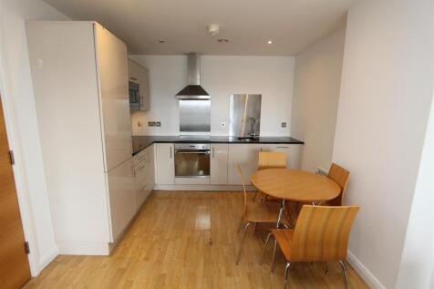 Modern kitchen with stylish dining area...