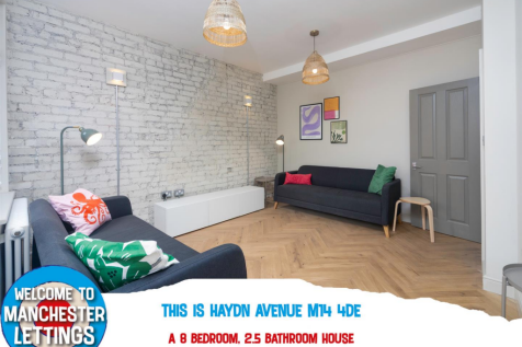 8-bed house on Haydn Avenue Manchester, M14 4DE, £736/mo
