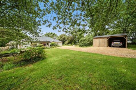 Front garden and garage