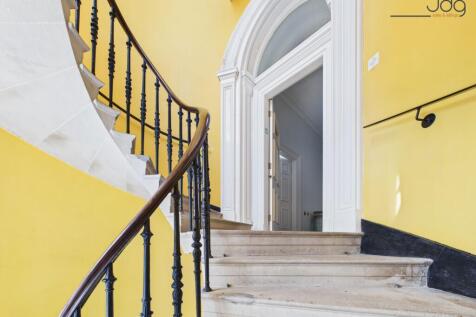 Stone spiral staircase entrance way