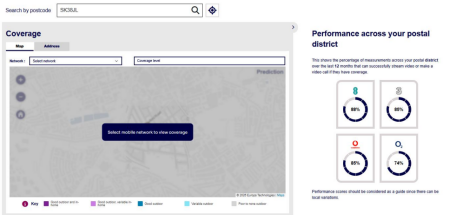 Broadband and mobile signal coverage