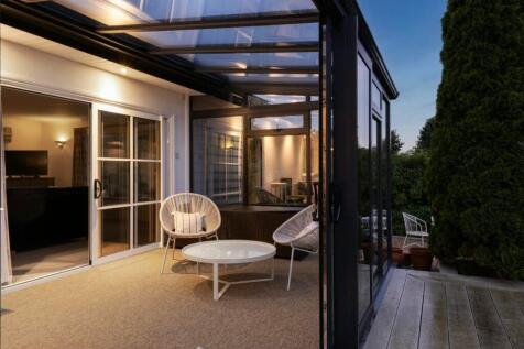 The Sun Room at dusk