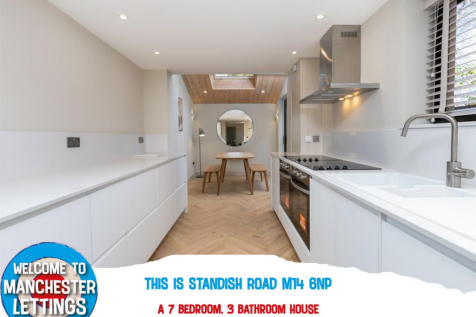 7-bed terraced on Standish Road Manchester, M14 6NP, £845/mo