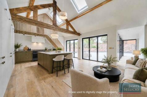 Open plan living kitchen - AI Digitally Staged