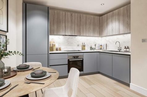 Elegant kitchen in the River interior palette