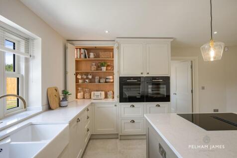 Kitchen, Beech House, Riverside Close, Ryhall (CGI)