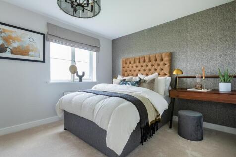 The spacious second double bedroom