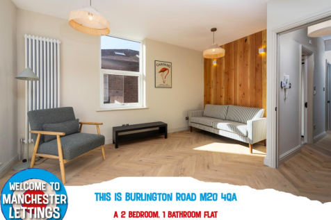2-bed flat on Burlington Road Manchester, M20 4QA, £845/mo