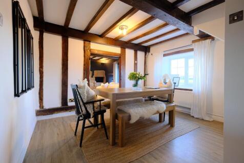 Welcoming dining room with features