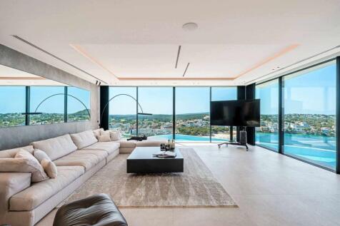 04-santa-ponsa-Meerblick-Villa in moderner Architektur-kaufen-wohnzimmer