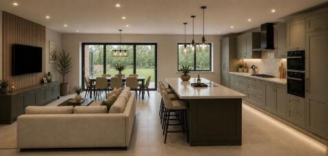 Open plan kitchen