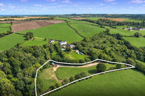 Aerial photo showing plot outlined