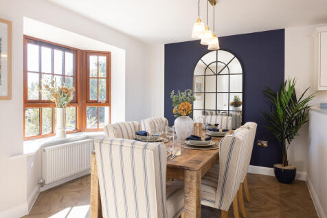 Internal shot of the dining area with conwy show home