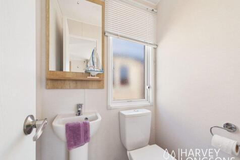 static caravan separate toilet with sink