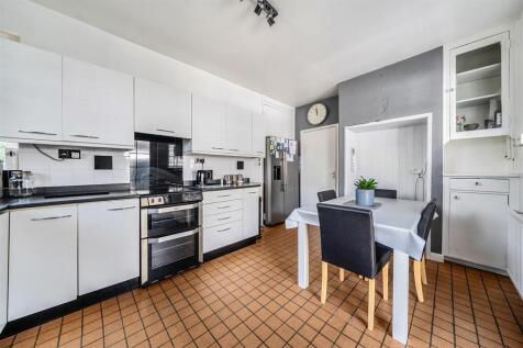 Kitchen with space for dining room table